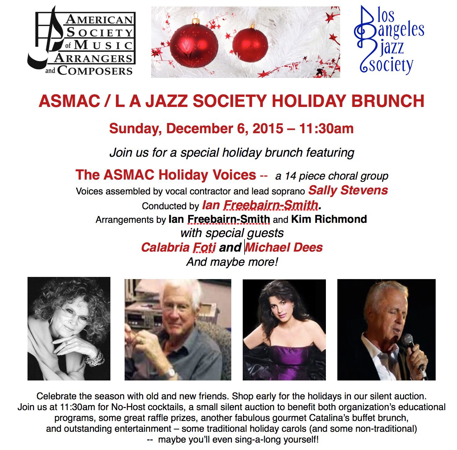 Featured image for “ASMAC & LA Jazz Society Holiday Brunch”
