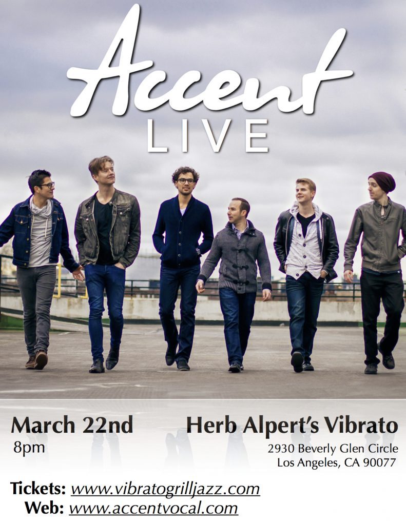 Accent Show Poster - Vibratos March 22nd