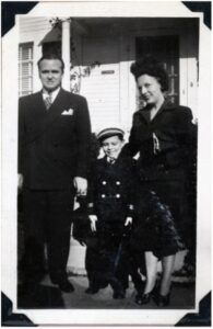 Toni with her husband Jack and son Jack Jr. in 1946.